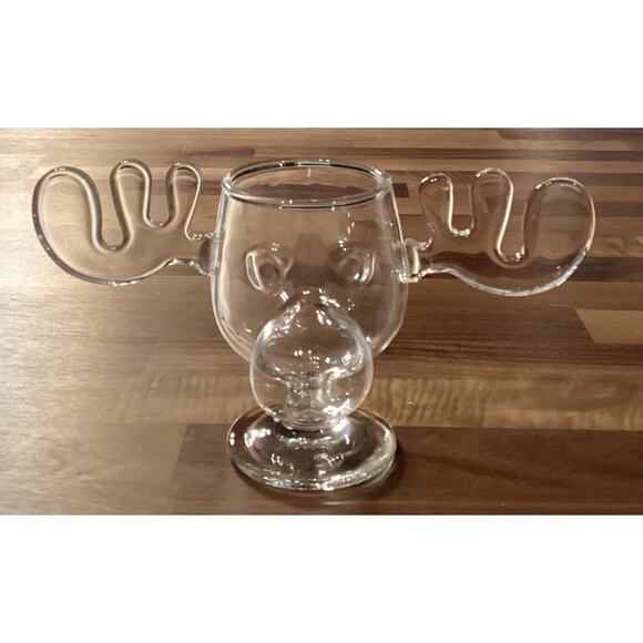 Warner Bros BULLWINKLE MOOSE Glass Clear Cup Mug - Picture 2 of 9